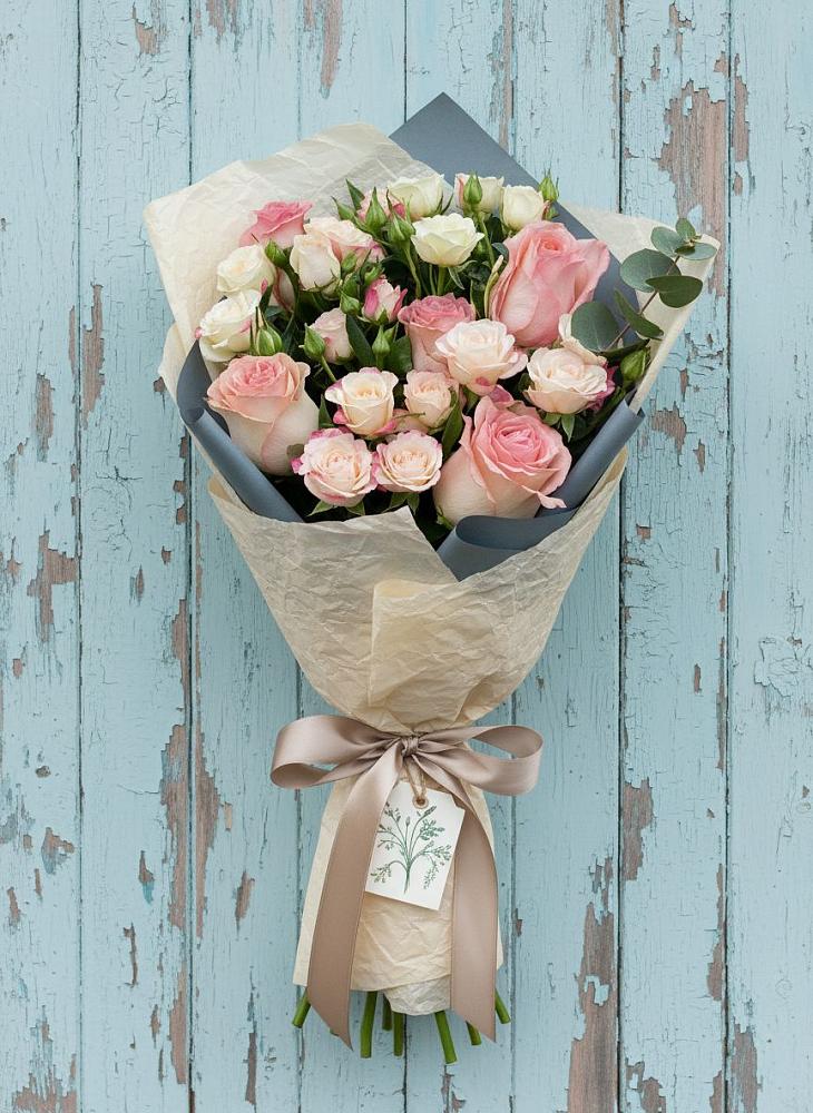 Букет цветов из: Розы в Итатский