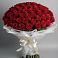 Букет 101 Красная роза Блэк Мэджик в Итатский