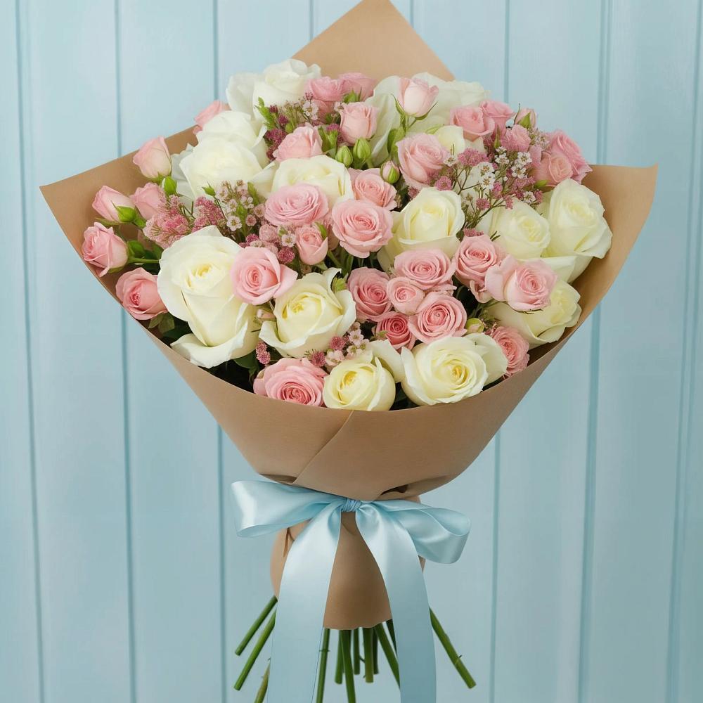 Букет цветов из: Розы в Итатский