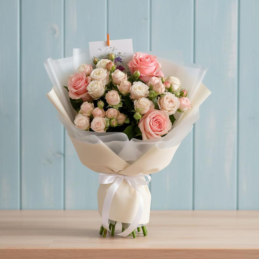 Букет цветов из: Розы в Итатский