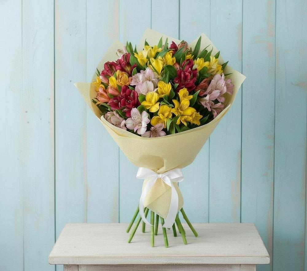 Букет цветов из: Альстромерии в Итатский