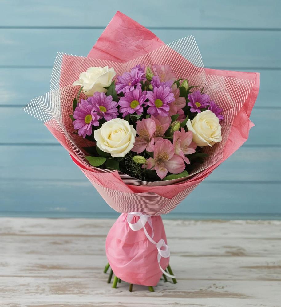 Букет цветов из: Герберы в Итатский